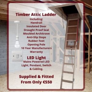 Timber Attic Ladders Offer 2025 - Attic Ladder Solutions Dublin