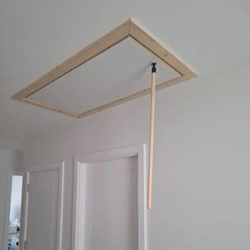 Attic Ladder and Flooring Bundle - Supplied & Fitted From €550 3 newly installed attic ladder hatch and insulated door in Dublin